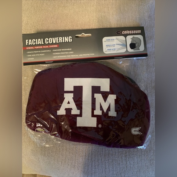 Colosseum Accessories - Colosseum Texas A&M Aggies Logo Facial Covering Face Mask - Adult Unisex NWT